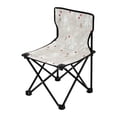 thumbnail image 2 of BZSMCE Camping Chairs Modern Folding chair In Flower and Red Heart Pattern, 2 of 8