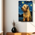 thumbnail image 4 of Briard Dog Canvas Wall Art - Starry Night Van Gogh Dog Canvas Print Dog Sayings Painting Home Office Wall Decor Framed Dog Lover Gift, 4 of 6
