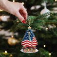 thumbnail image 2 of USA 250th Semiquincentennial Acrylic Christmas Tree Ornament, Patriotic Holiday Hanging Decoration for Home and Party, 1PC, 2 of 7