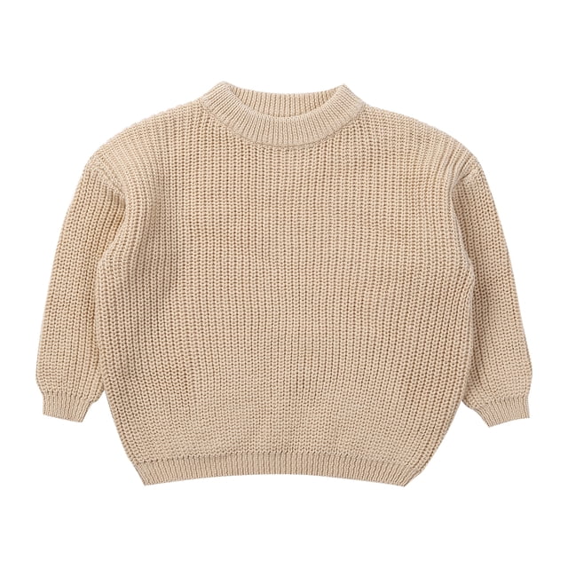 Fortune Chandail pour Enfants 0-5 Ans Garçons Filles Automne Hiver Doux Manches Longues Tricoté
