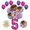 Doc McStuffins 5th Birthday Party Supplies and Balloon Bouquet Decorations