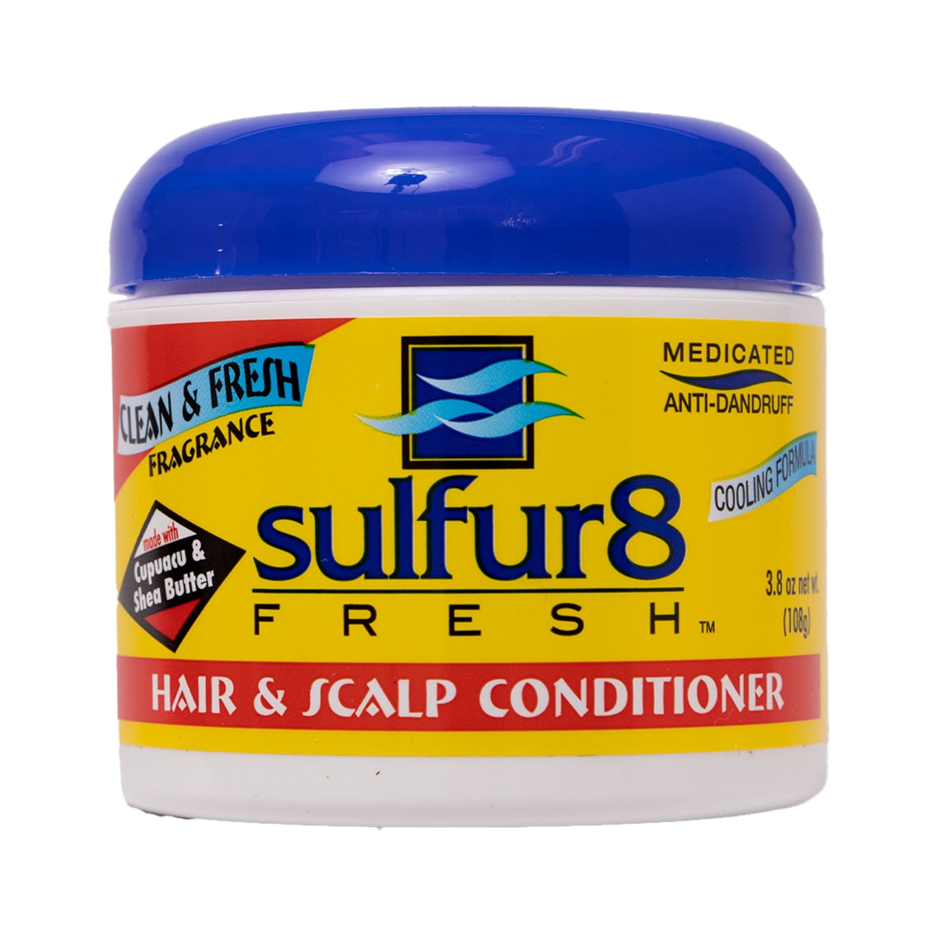 (2 pack) Sulfur8 Fresh Moisturizing Dandruff Relief Deep Conditioner, 3.8 oz, Jar, Moisturizing