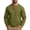 Army Green, variant on Mens Henley Shirts Outdoor Casual Long Sleeve Polo Shirt Waffle Knit Stand Collar Athletic Base Layer Top Sports Golf Blouses