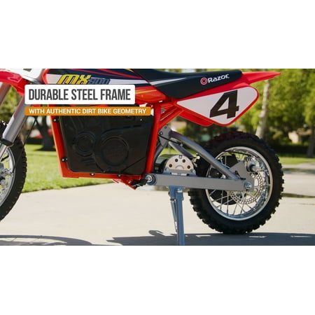 Razor - Dirt Rocket High-Torque Electric Motorcycle Dirt Bike - Red
