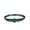 Black Tone Green Emerald CZ, variant on Half Eternity Petite Band Ring Aquamarine CZ 925 Sterling Silver Size 4