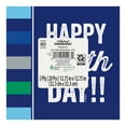 thumbnail image 6 of 6.5" x 6.5" Disposable Green/Blue Stripes Happy Birthday Paper Napkins, 20 Pieces, by Way To Celebrate, 6 of 6