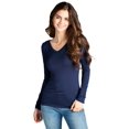 thumbnail image 2 of Ladies Long sleeve V Neck Rayon Spandex Jersey Top, 2 of 2