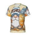 thumbnail image 3 of Rocae Hello Summer Cute Gnome for Men's Moisture-Wicking Crew Tee - T-Shirt for Sports, Outdoor Activities, and Casual WearLarge, 3 of 9