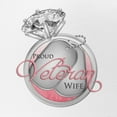 thumbnail image 2 of CafePress - Proud Veteran Wife With Dia - Adjustable Unisex Printed Trucker Hat with Mesh Back, 2 of 8