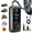 Gray, variant on Tire Inflator Portable Air Compressor, Cordless & 12V DC Air Inflator for Car Bikes MotorcycleTires Balls with Auto Shut-Off, Digital Pressure Gauge, Compact Emergency Pump