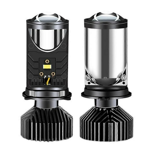 Y9 H4 LED Projector Headlight Projector Lens with Fan Cooling Automobile Hi Lo Beam Bulb