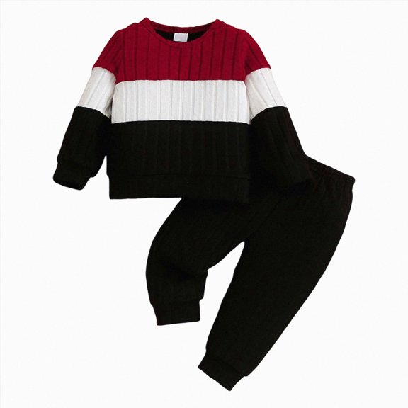 Linfrsh Toddler Infant Baby Boy Clothes Outfit Long Sleeve Sweatshirt Fall Winter Clothes for Toddler Baby Boy
