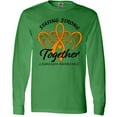 thumbnail image 3 of Inktastic Leukemia Awareness Staying Strong Together and Orange Ribbon Long Sleeve T-Shirt, 3 of 5