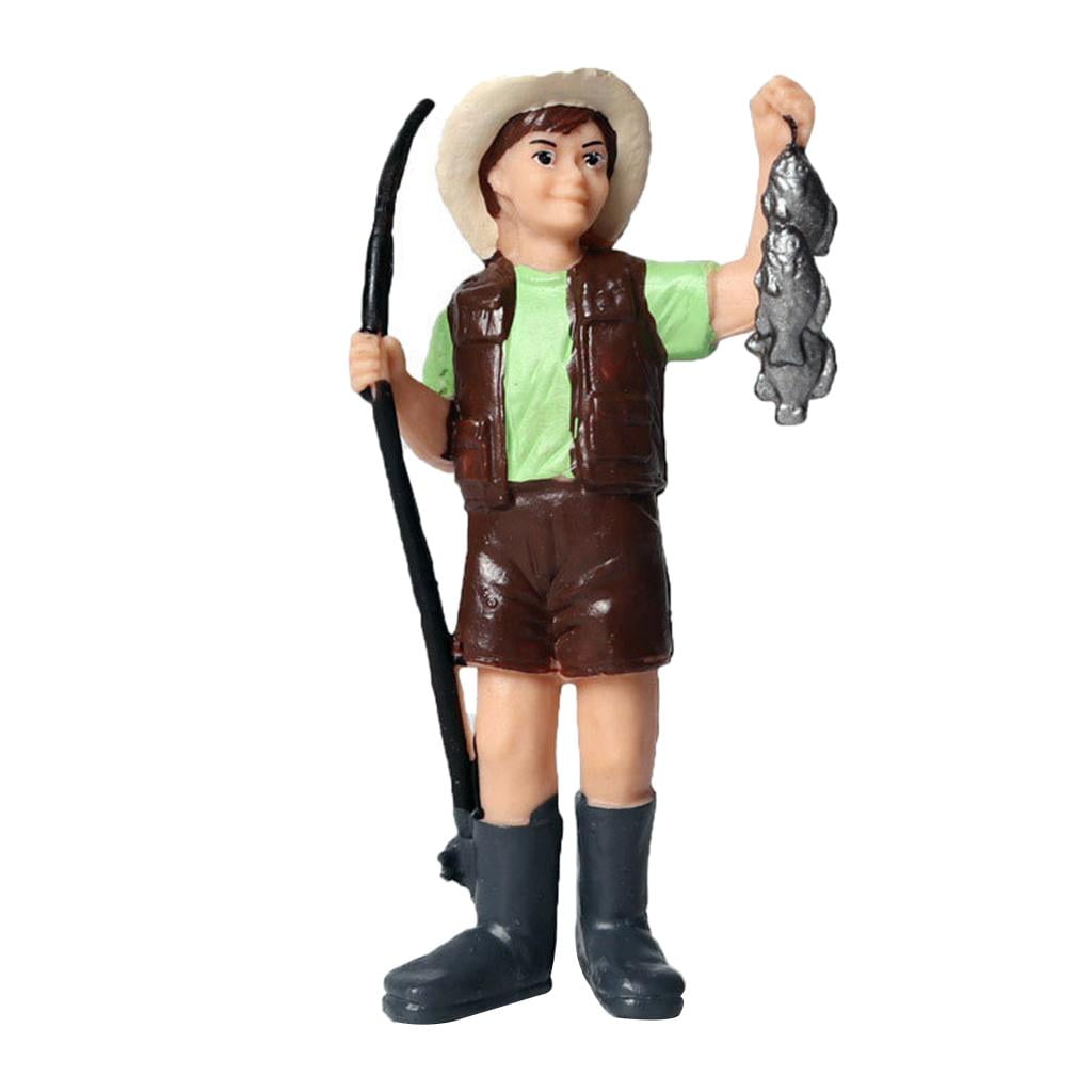 Farmer Model Toys Realistic Female Male Farmer Figure Model Figurine