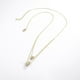 thumbnail image 5 of Collar Doble Dije Aros Swarovski Diamante Oro 14k Lam dorado Unitalla, 5 of 7