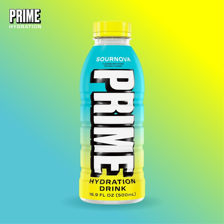Prime Hydration Sports Drink, Sournova, 16.9 fl oz, 12 Pack