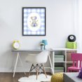 thumbnail image 3 of Stupell Industries Eclectic Little Bear Blue Gingham Black Floating Frame Canvas Art, 17 x 21, by Arlington Prints, 3 of 8