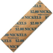 PM, PMC53005, Color-coded Flat Coin Wrappers, 1000 / Pack, Blue