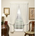 thumbnail image 1 of Today`s Curtain Versailles Macrame Crushed Window Voile Panel, 63-Inch, Ecru, 1 of 4
