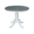 thumbnail image 4 of International Concepts 36" Round Top Pedestal Table With 2 San Remo Chairs - Set of 3 Pieces, 4 of 4