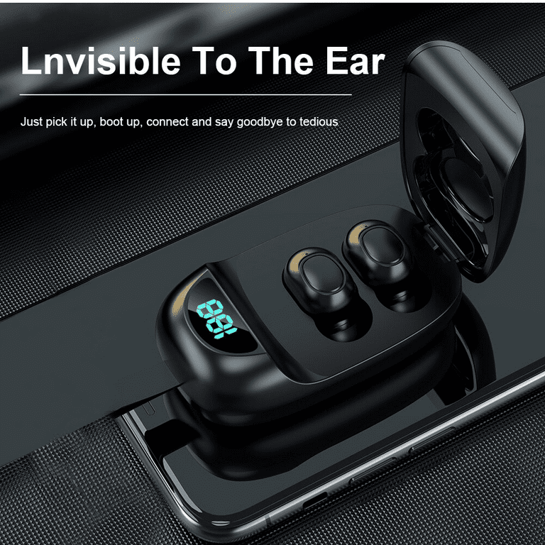 Wireless Earbuds For Samsung Galaxy Tab 4 10.1 LTE , with Immersive Sound  True 5.0 Bluetooth in-Ear Headphones with 2000mAh Charging Case Stereo  Calls
