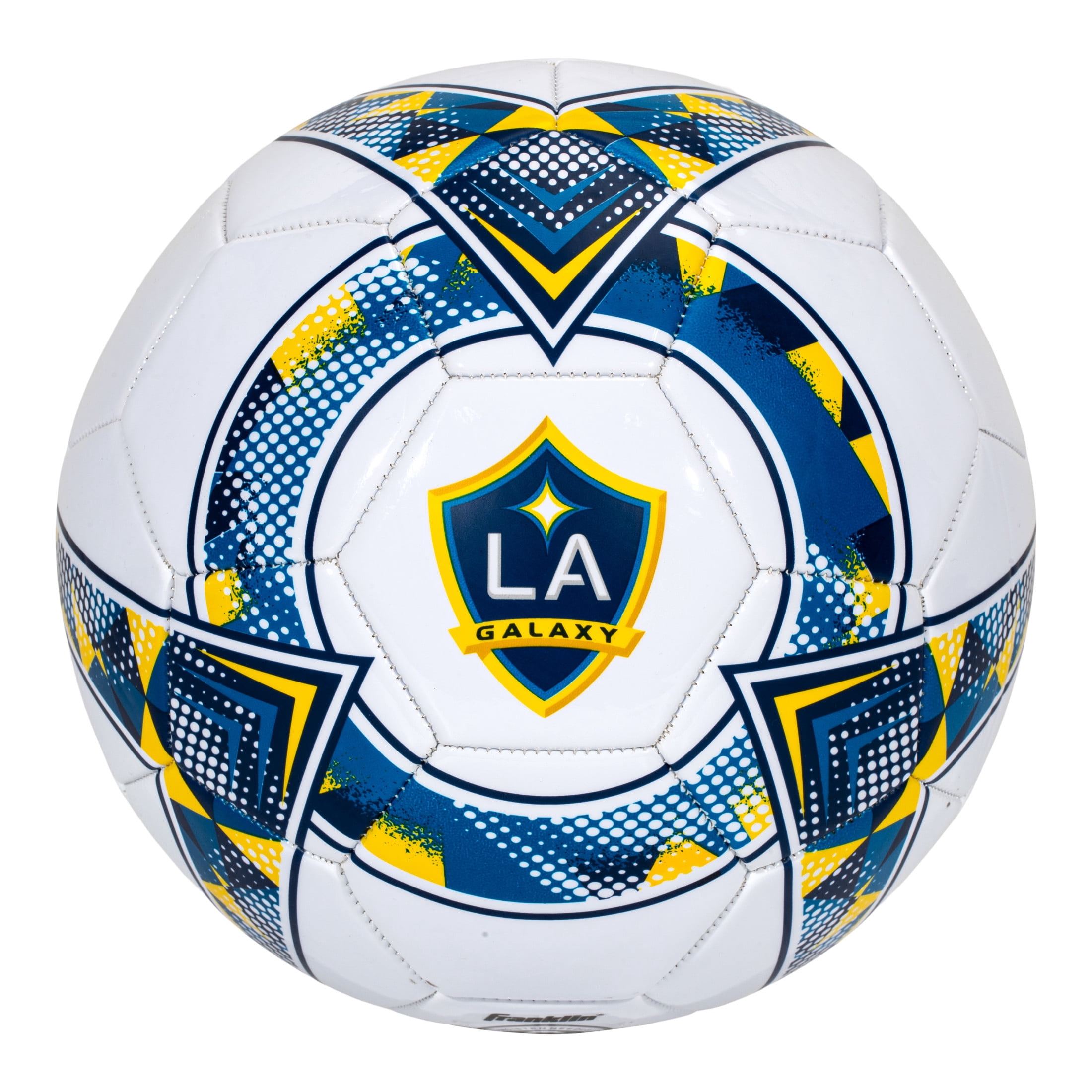 Franklin Sports MLS Los Angeles Galaxy Soccer Ball - Official Size 5 Soccer Ball - Regulation Size + Weight Soccer Ball for Kids + Adults - Boys + Girls Soccer Ball - Air Pump Included