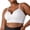 White, variant on Women Gathering Effect Bra Women's Wireless Triangle Bralette Seamless Push Up Bra No Underwire Invisible Plunge V Neck Comfortable Nylon Spandex