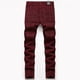 thumbnail image 4 of Pantalones largos a rayas para hombre, pantalones de traje ajustados y elásticos, pantalones casuales, pantalones para hombre, 4 of 6