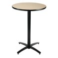 thumbnail image 2 of KFI Studios Mode 3.5' Round Bistro Table, Natural, Arched X-Base, 2 of 2