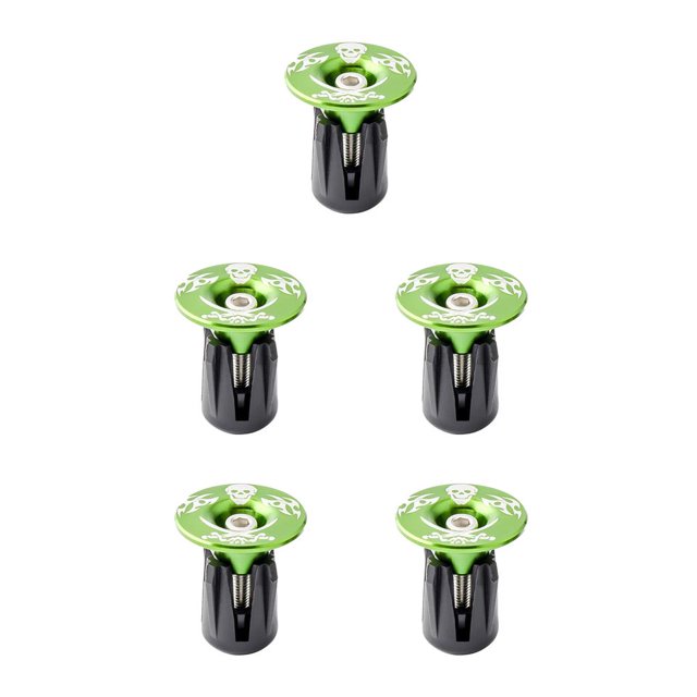 Soidarity 1 par de tapas de manillar de aleación de aluminio, accesorio de ciclismo profesional, fundas de expansión, repuesto de pieza de bicicleta para Grün 5piezas Soidarity CBP227525