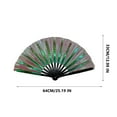 thumbnail image 2 of JingChun Hand Fans for Women Foldable - Rave Fan - Folding Fan | Fans for Line Dancing - Nylon-Cloth Vintage Retro Fabric Fans Chinese Kung Fu Tai Chi Festival Dance Hand Held Fan, 2 of 3