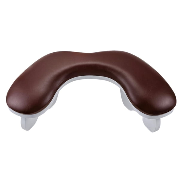 Reposabrazos en forma de U, almohada de mano antideslizante para uñas, accesorios para decoración de uñas para uñas acrílicas personales, bricolaje en Marrón