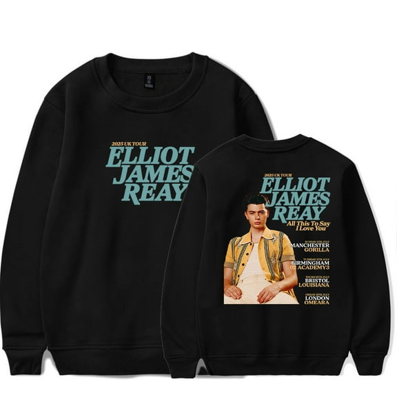 Elliot James Reay Tour Merch Sweatshirt O-Neck Long Sleeve Fashion Pullovers New Fashion Streetwear