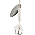 thumbnail image 4 of (2 pack) Worden's® Original White Rooster Tail®, Inline Spinnerbait Fishing Lure, 3/8 oz, 4 of 4
