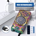 thumbnail image 4 of COMANYI Electric Lighter with Plasma Arc, Windproof USB Rechargeable Lighter with Cool Design, Clock Dial, Flashlight, Power Display for Outdoor Daily Use, Gift for Men Women (Dragon, Multicolor), 4 of 6