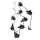thumbnail image 1 of Cadena de lluvia Black-Bird de 2,4 metros, canalón de drenaje para jardín, parque, casa, bajante de techo, decoración con colgador., 1 of 8