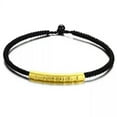 thumbnail image 5 of K-KED Fine Real 24K Yellow Gold Bracelet 3D Six-word Motto Bead Cord Weave Bracelet-Red String-18cm/7.08inch, 5 of 8
