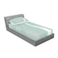 thumbnail image 2 of Ambesonne Tree Fitted Sheet & Pillow Sham Set, Stars Moon Pastel Colored, Twin, Almond Green White, 2 of 2