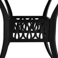 thumbnail image 3 of vidaXL Garden Table Black 90x90x74 cm Cast Aluminium, 3 of 4