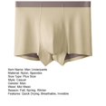 thumbnail image 7 of zeranth Men Boxers Mid Waist Soft Breathable Quick Dry Soft Elastic Thin U Convex Silky Anti-septic Seamless No Constraint Men Underpants Underwear, 7 of 7