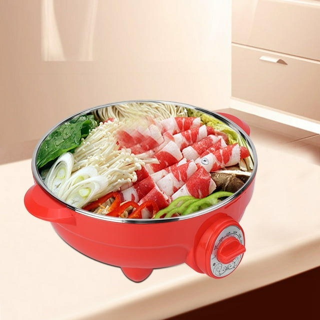 Electric Pan Electric Hot Pot Electric Bbq Pan Frying Cook Grill Kitchen Electric Pot 6L Multifunction Electric Pan Hot Pot BBQ Frying Kitchen Cook Grill AU Plug 220V