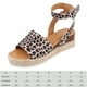 thumbnail image 5 of Sandalias Con Correa Hebilla en El Tobillo Zapatos Diarios Cuero PU para Mujer, 5 of 9