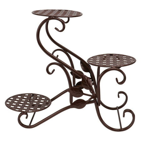 

1Pc Balcony Flower Rack Decorative Floor Flowerpot Stand Plant Pot Shelf