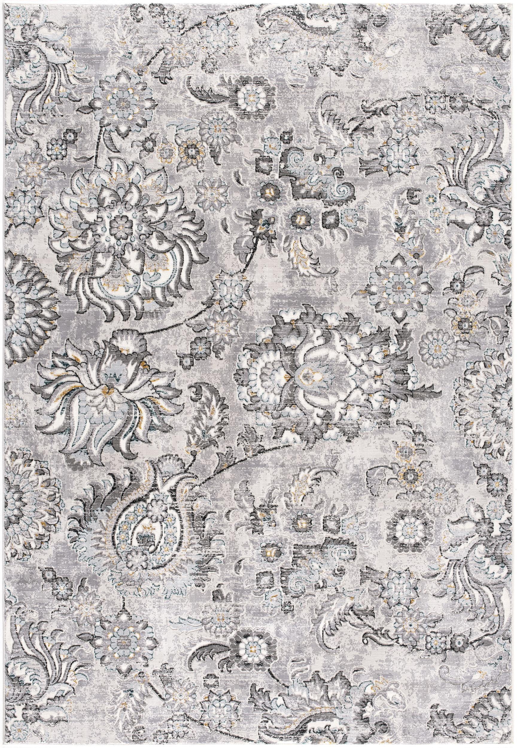 Rug Branch Oasis Collection Modern Floral Area Rug