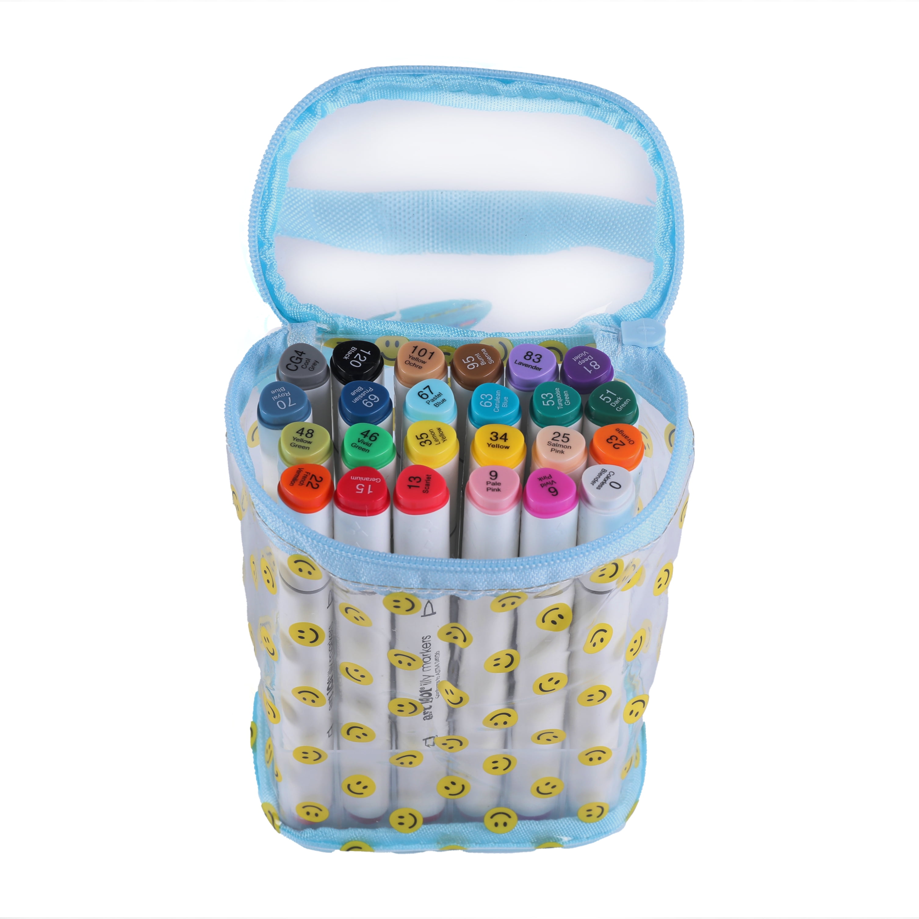 Art 101 Illy Markers with Carry Pouch,  Marker Easter Basket Stuffer for Kids, 24 Count