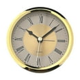 thumbnail image 2 of Yinanstore Horloge Ronde Moderne avec Chiffres Romains pour Salon Chambre École Or, 2 of 8