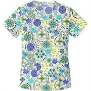 Floral Party Mock Wrap Top