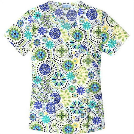 Floral Party Mock Wrap Top