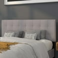 thumbnail image 3 of Flash Furniture Bedford Tufted Upholstered Queen Size Headboard in Light Gray Fabric, 3 of 11