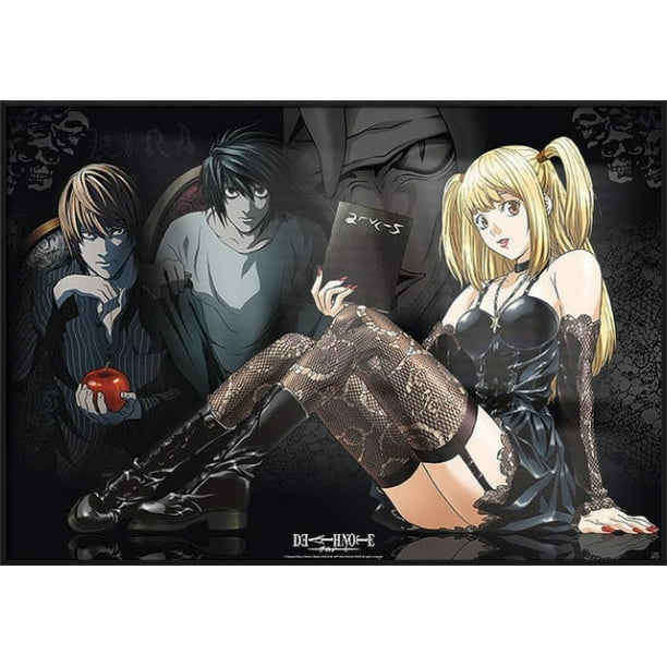 Death Note - Framed Manga / Anime TV Show Poster / Print (Misa, L & Light) (Size: 39 Death Note - Framed Manga / Anime TV Show Poster / Print (Misa, L & Light) (Size: 39